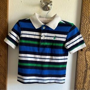 Nautica baby boy 12 month striped vintage polo